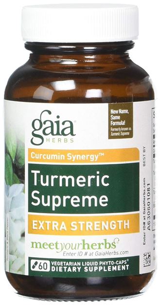 Picture of Turmeric Supreme Gaia Herbs 60 VCaps
